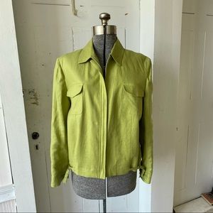 CCF Collection 1980s 1990s Linen Bomber Jacket